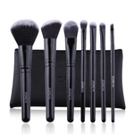 Load image into Gallery viewer, Black Classic Wooden Make Up Brush Set - 7PCS
