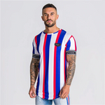 Load image into Gallery viewer, Beverlia Summer SikSilk Male T Shirt Silk Silk Tshirt O-Neck Short Funny Mens Shirts T Shirts Sik Silk Men Tops Tees styles fashion trends 2020. Menswear outfits apparel summer wear for men. Wear men new best t shirt design cheap clothes online. vertical striped shirt striped t shirt guess striped shirt sik silk sale
