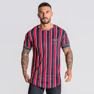 Beverlia Summer SikSilk Male T Shirt Silk Silk Tshirt O-Neck Short Funny Mens Shirts T Shirts Sik Silk Men Tops Tees styles fashion trends 2020. Menswear outfits apparel summer wear for men. Wear men new best t shirt design cheap clothes online. vertical striped shirt striped t shirt guess striped shirt sik silk sale