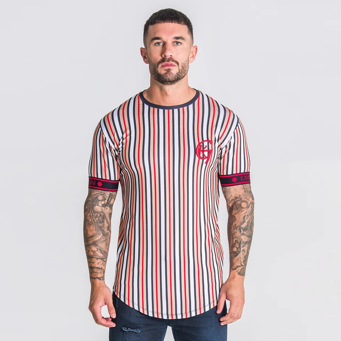 Beverlia Summer SikSilk Male T Shirt Silk Silk Tshirt O-Neck Short Funny Mens Shirts T Shirts Sik Silk Men Tops Tees styles fashion trends 2020. Menswear outfits apparel summer wear for men. Wear men new best t shirt design cheap clothes online. vertical striped shirt striped t shirt guess striped shirt sik silk sale