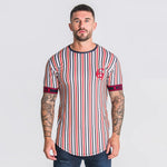 Load image into Gallery viewer, Beverlia Summer SikSilk Male T Shirt Silk Silk Tshirt O-Neck Short Funny Mens Shirts T Shirts Sik Silk Men Tops Tees styles fashion trends 2020. Menswear outfits apparel summer wear for men. Wear men new best t shirt design cheap clothes online. vertical striped shirt striped t shirt guess striped shirt sik silk sale
