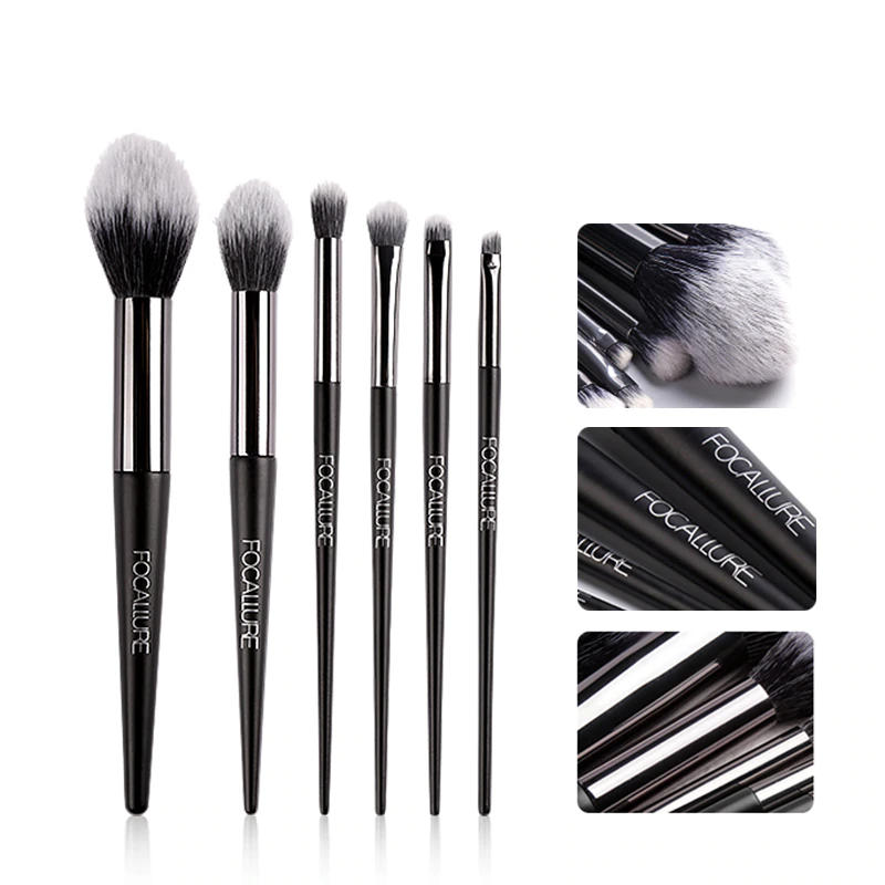 Soft Cosmetics Makeup Brush Set - 6PCS