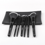 Load image into Gallery viewer, Black Classic Wooden Make Up Brush Set - 7PCS
