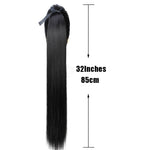 Load image into Gallery viewer, Beverlia Beauty Products |  Straight clip in hair extensions human hair clip in extensions Natural hair clip Straight hair Clip in hair extensions for black hair Ponytail extension wrap around Ponytail hair extensions real hair 32 inch ponytail extension Hair extensions online Easy ponytail extensions Clip in pony
