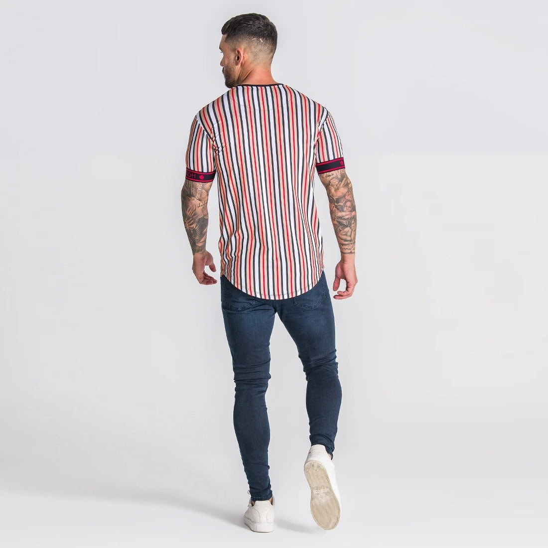 Beverlia Summer SikSilk Male T Shirt Silk Silk Tshirt O-Neck Short Funny Mens Shirts T Shirts Sik Silk Men Tops Tees styles fashion trends 2020. Menswear outfits apparel summer wear for men. Wear men new best t shirt design cheap clothes online. vertical striped shirt striped t shirt guess striped shirt sik silk sale