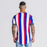 Load image into Gallery viewer, Beverlia Summer SikSilk Male T Shirt Silk Silk Tshirt O-Neck Short Funny Mens Shirts T Shirts Sik Silk Men Tops Tees styles fashion trends 2020. Menswear outfits apparel summer wear for men. Wear men new best t shirt design cheap clothes online. vertical striped shirt striped t shirt guess striped shirt sik silk sale
