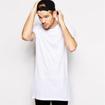 Load image into Gallery viewer, Beverlia 2020 Brand New Clothing Mens Black Mens Long T shirt Tops Hip Hop Man T-shirt Short Sleeve Casual Men Tee shirts For Male stylish trendy clothing tall large black white t shirts long t shirt hipster long t shirts big and tall extra long t shirts hip hop t shirts big and tall 80s 90s cheap hip hop clothing
