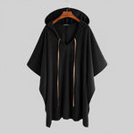 Load image into Gallery viewer, Beverlia Fashion Men Cloak Coats Hooded Solid Color Cape Poncho 2020 Loose V Neck Streetwear Coat Irregular Men Long Trench Mens style 2020 Mens Clothing cloak jacket .Mens cape coat vintage cape coat jackets sale styles long jackets for mens ponchos and capes streetwear jackets clothing brands long trench coat men
