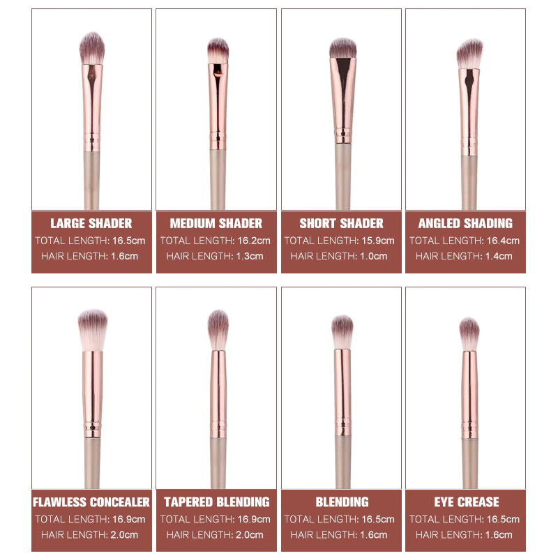 Professional Makeup Brushes Set - 12PCS