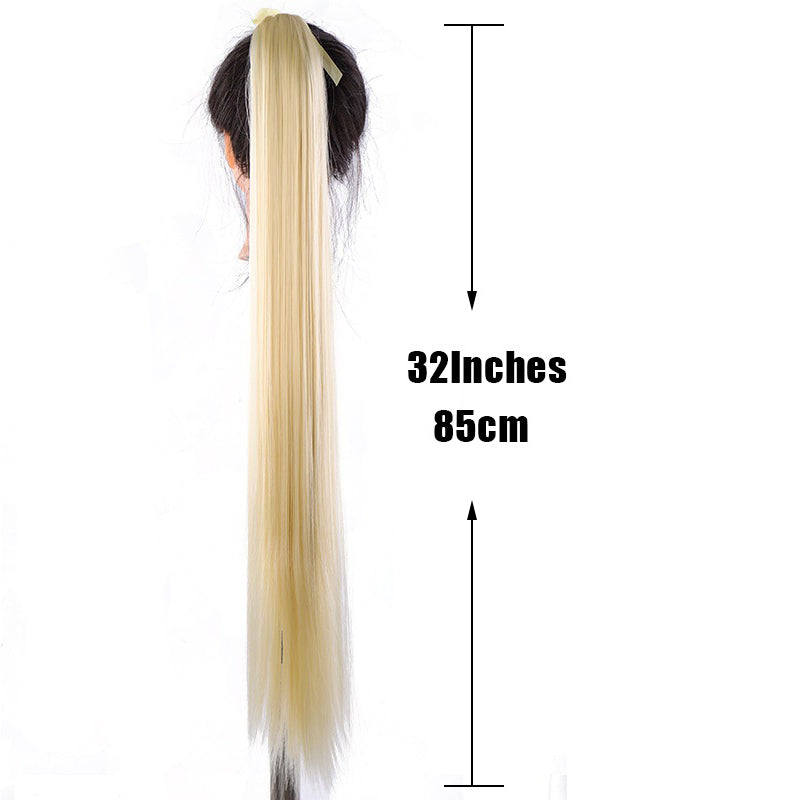 Beverlia Beauty Products |  Straight clip in hair extensions human hair clip in extensions Natural hair clip Straight hair Clip in hair extensions for black hair Ponytail extension wrap around Ponytail hair extensions real hair 32 inch ponytail extension Hair extensions online Easy ponytail extensions Clip in pony