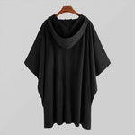 Load image into Gallery viewer, Beverlia Fashion Men Cloak Coats Hooded Solid Color Cape Poncho 2020 Loose V Neck Streetwear Coat Irregular Men Long Trench Mens style 2020 Mens Clothing cloak jacket .Mens cape coat vintage cape coat jackets sale styles long jackets for mens ponchos and capes streetwear jackets clothing brands long trench coat men
