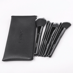 Load image into Gallery viewer, Black Classic Wooden Make Up Brush Set - 7PCS
