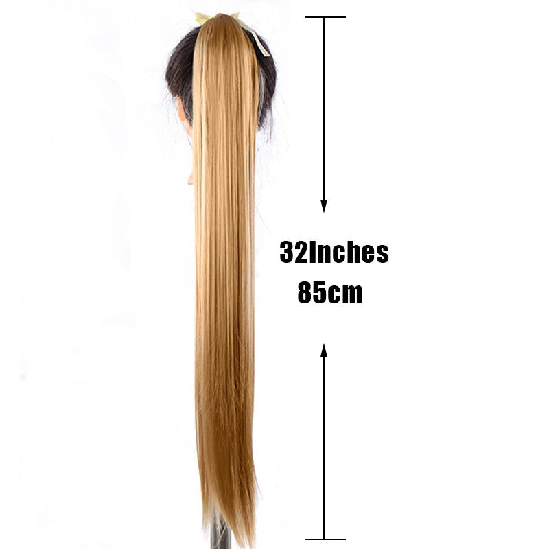 Beverlia Beauty Products |  Straight clip in hair extensions human hair clip in extensions Natural hair clip Straight hair Clip in hair extensions for black hair Ponytail extension wrap around Ponytail hair extensions real hair 32 inch ponytail extension Hair extensions online Easy ponytail extensions Clip in pony