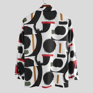 Beverlia Autumn Print Men Shirt Button Street Long Sleeve Breathable Stylish Casual Hawaiian Shirts Men Chic Chemise Best autumn fashion 2020 mens fashion autumn mens clothing Latest mens fashion trends hawaiian style clothing outfits long sleeve shirts