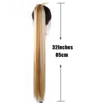 Load image into Gallery viewer, Beverlia Beauty Products |  Straight clip in hair extensions human hair clip in extensions Natural hair clip Straight hair Clip in hair extensions for black hair Ponytail extension wrap around Ponytail hair extensions real hair 32 inch ponytail extension Hair extensions online Easy ponytail extensions Clip in pony
