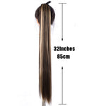 Load image into Gallery viewer, Beverlia Beauty Products |  Straight clip in hair extensions human hair clip in extensions Natural hair clip Straight hair Clip in hair extensions for black hair Ponytail extension wrap around Ponytail hair extensions real hair 32 inch ponytail extension Hair extensions online Easy ponytail extensions Clip in pony
