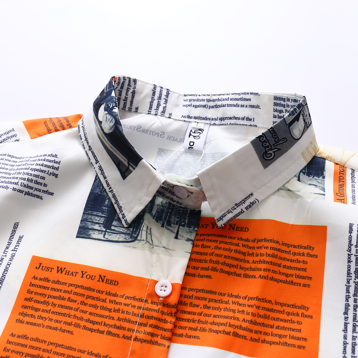 Newspaper Printing Cardigan