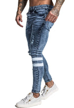 Load image into Gallery viewer, Blue Ripped Skinny Jeans
