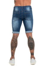 Load image into Gallery viewer, Ripped Blue Short Jeans
