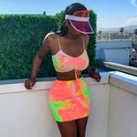 Load image into Gallery viewer, Bodycon Sexy Tie Dye Mini Dress
