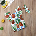 Load image into Gallery viewer, Fly Sleeve Ruffle Romper - Pineapple Brown
