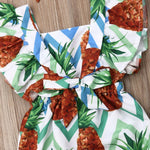 Load image into Gallery viewer, Fly Sleeve Ruffle Romper - Pineapple Brown
