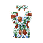 Load image into Gallery viewer, Fly Sleeve Ruffle Romper - Pineapple Brown
