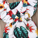 Load image into Gallery viewer, Fly Sleeve Ruffle Romper - Flower Print
