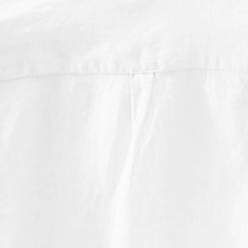 Collar Solid Cotton Shirt