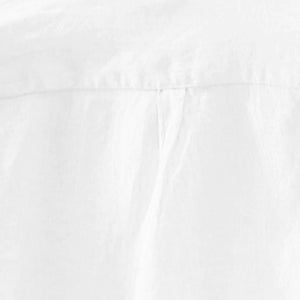 Collar Solid Cotton Shirt
