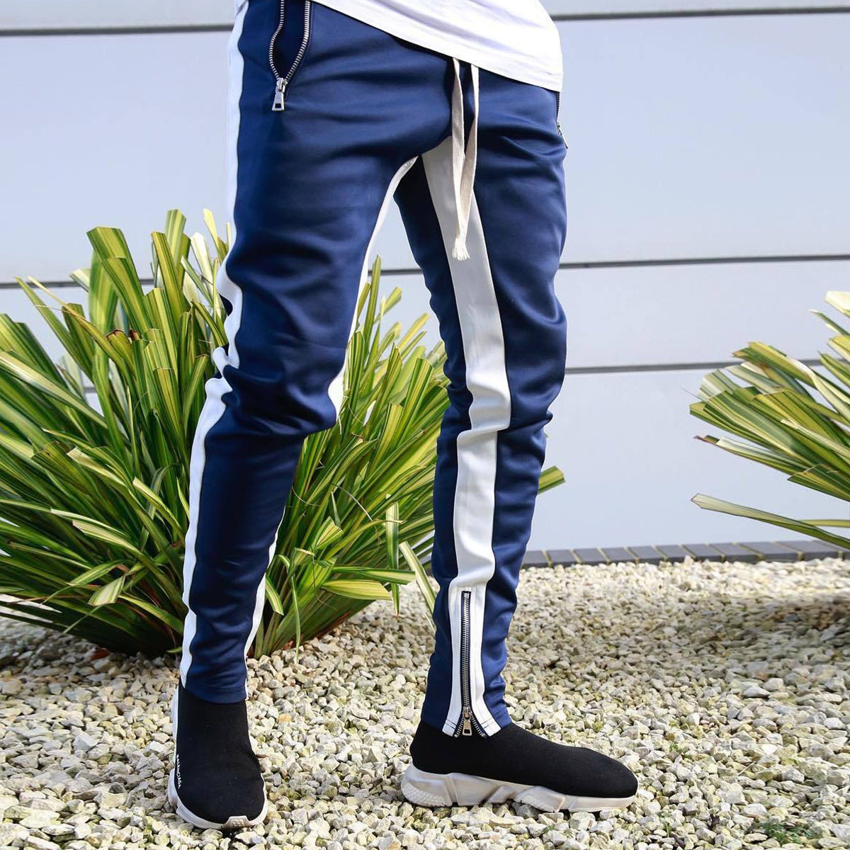 Joggers Casual Fitness Sportswear Pants - Navy