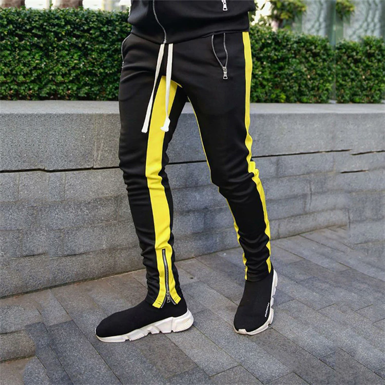 Joggers Casual Fitness Sportswear Pants - Yellow