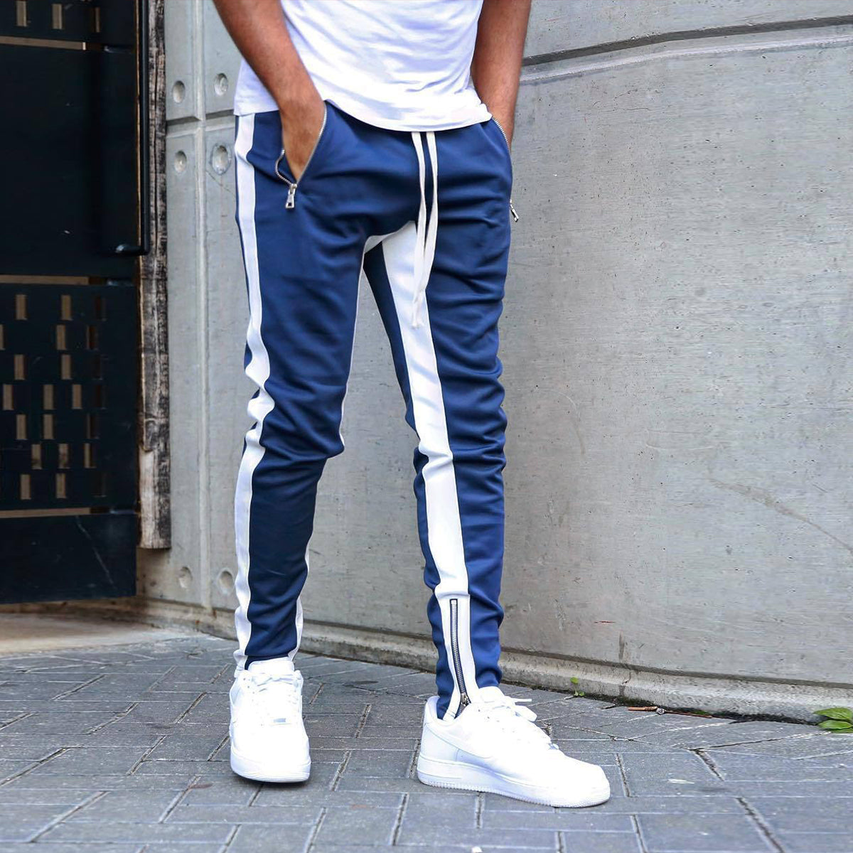 Joggers Casual Fitness Sportswear Pants - Navy