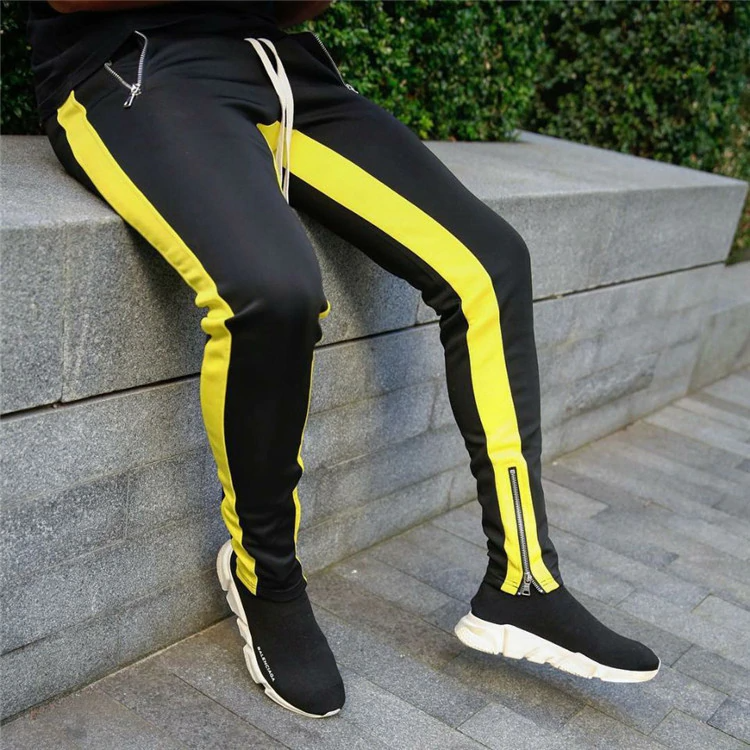 Joggers Casual Fitness Sportswear Pants - Yellow