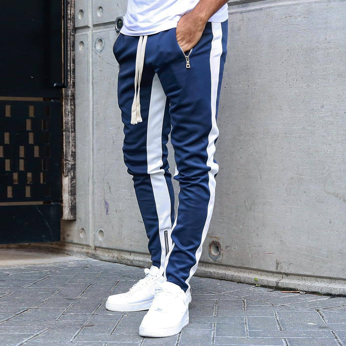 Joggers Casual Fitness Sportswear Pants - Navy