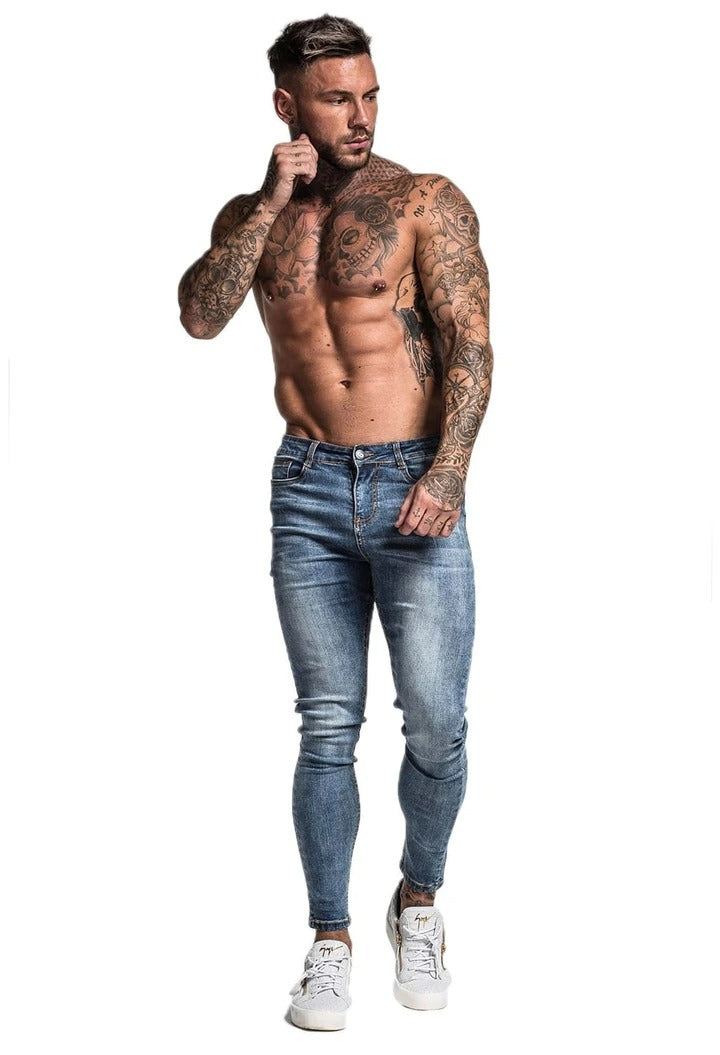 Mid Blue Skinny Fit Jeans