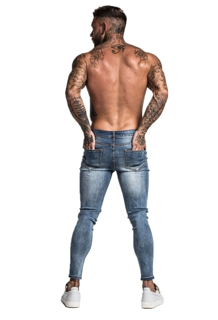 Mid Blue Skinny Fit Jeans