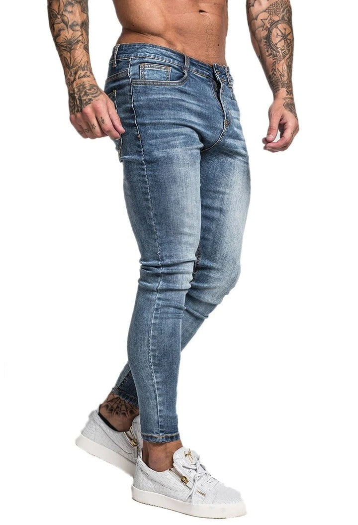 Mid Blue Skinny Fit Jeans