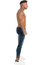 Load image into Gallery viewer, Skinny Fit Jeans Tapered Leg Blue
