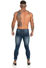 Load image into Gallery viewer, Skinny Fit Jeans Tapered Leg Blue
