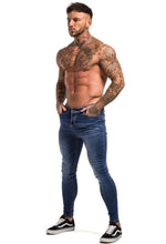 Load image into Gallery viewer, Super Skinny Fit Jeans Blue
