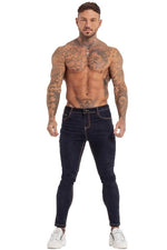 Load image into Gallery viewer, Super Skinny Fit Jeans Dark Blue
