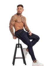 Load image into Gallery viewer, Super Skinny Fit Jeans Dark Blue
