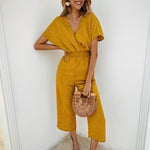 Load image into Gallery viewer, Summer Casual V-Neck Pocket Overalls
