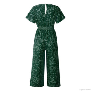 Summer Casual V-Neck Pocket Overalls