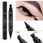Load image into Gallery viewer, Double Headed Seal Black Liquid  Eyeliner
