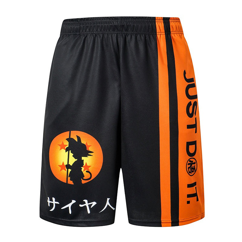 Beverlia Mens Clothing Mens Fashion | Dragon Ball Loose Sport Shorts Men Cool Summer Basketball Short Pants dragon ball shorts clothing shorts running shorts basketball shorts boys champion best mens workout shorts 2020 mens gym shorts cross training shorts loose shorts mens outfit fit shorts