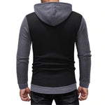 Load image into Gallery viewer, Men’s Clothing 2020 Men’s Fashion &amp; Style, Shop USA Brand Men&#39;s Clothes At Beverlia.  Discover Activewear, Athletic clothes, Sport clothes &amp; Apparel, Sportswear, Gym Wear &amp; Bodybuilding Workout Clothes. Choose Latest Sport Clothes From Favorite Brands. Solid Splice Jogger Tracksuit Zipper Hoodies Pants Sportswear
