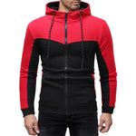 Load image into Gallery viewer, Men’s Clothing 2020 Men’s Fashion &amp; Style, Shop USA Brand Men&#39;s Clothes At Beverlia.  Discover Activewear, Athletic clothes, Sport clothes &amp; Apparel, Sportswear, Gym Wear &amp; Bodybuilding Workout Clothes. Choose Latest Sport Clothes From Favorite Brands. Solid Splice Jogger Tracksuit Zipper Hoodies Pants Sportswear
