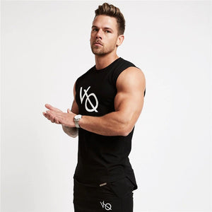 Sleeveless Fitness Tank Top - Black